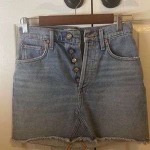 AGolde Denim Mini Skirt